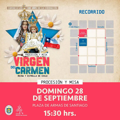 Procesión Virgen del Carmen: caminemos junto a la Reina y Patrona de Chile