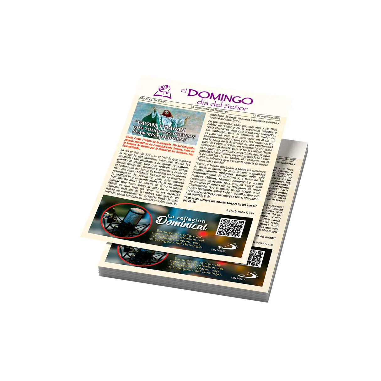 El Domingo día del Señor, 17 de mayo 2026 (10 hojas)