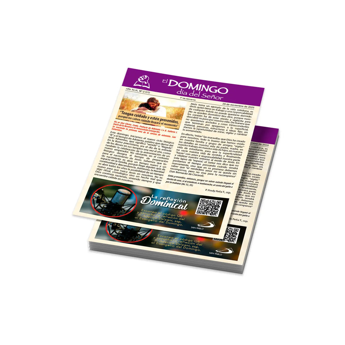 El Domingo día del Señor, 29 de Noviembre 2026 (10 hojas)
