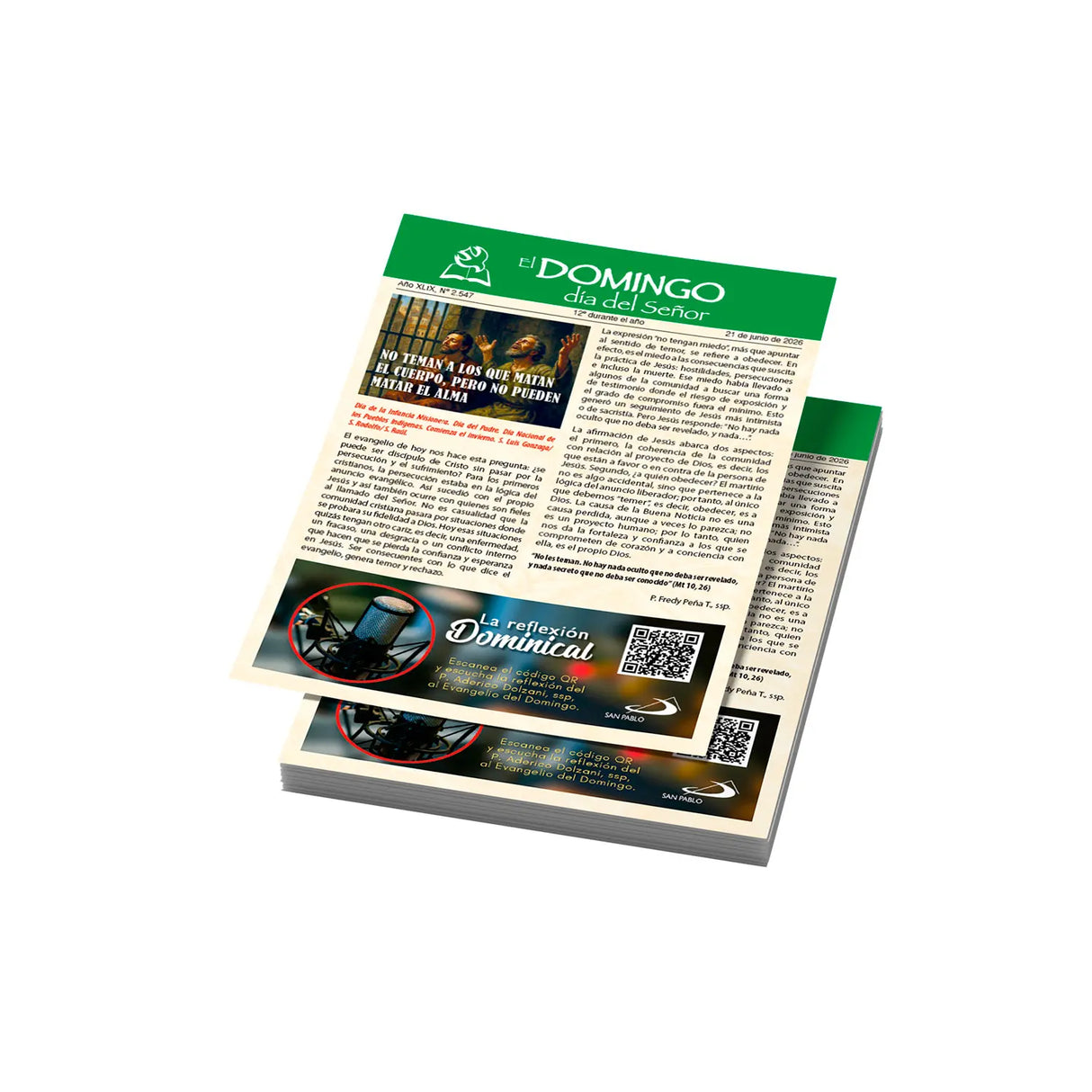 El Domingo día del Señor, 14 de Junio 2026 (10 hojas)