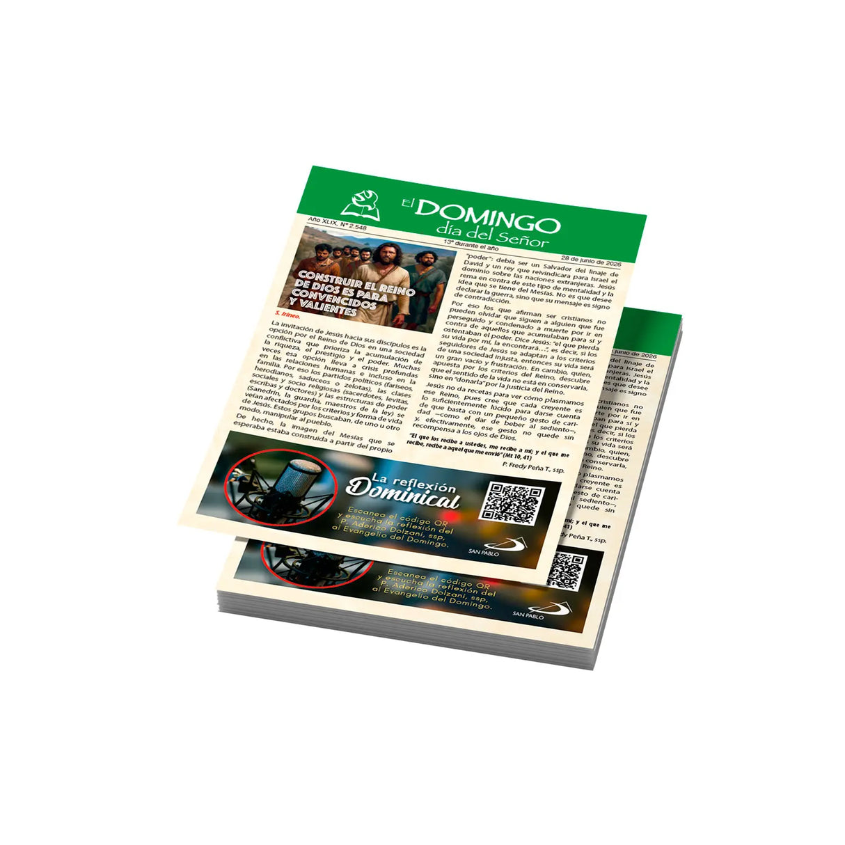 El Domingo día del Señor, 28 de Junio 2026 (10 hojas)