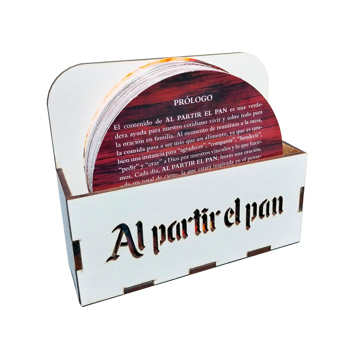 Al partir el Pan – Bendecimos la Mesa – Caja de Madera