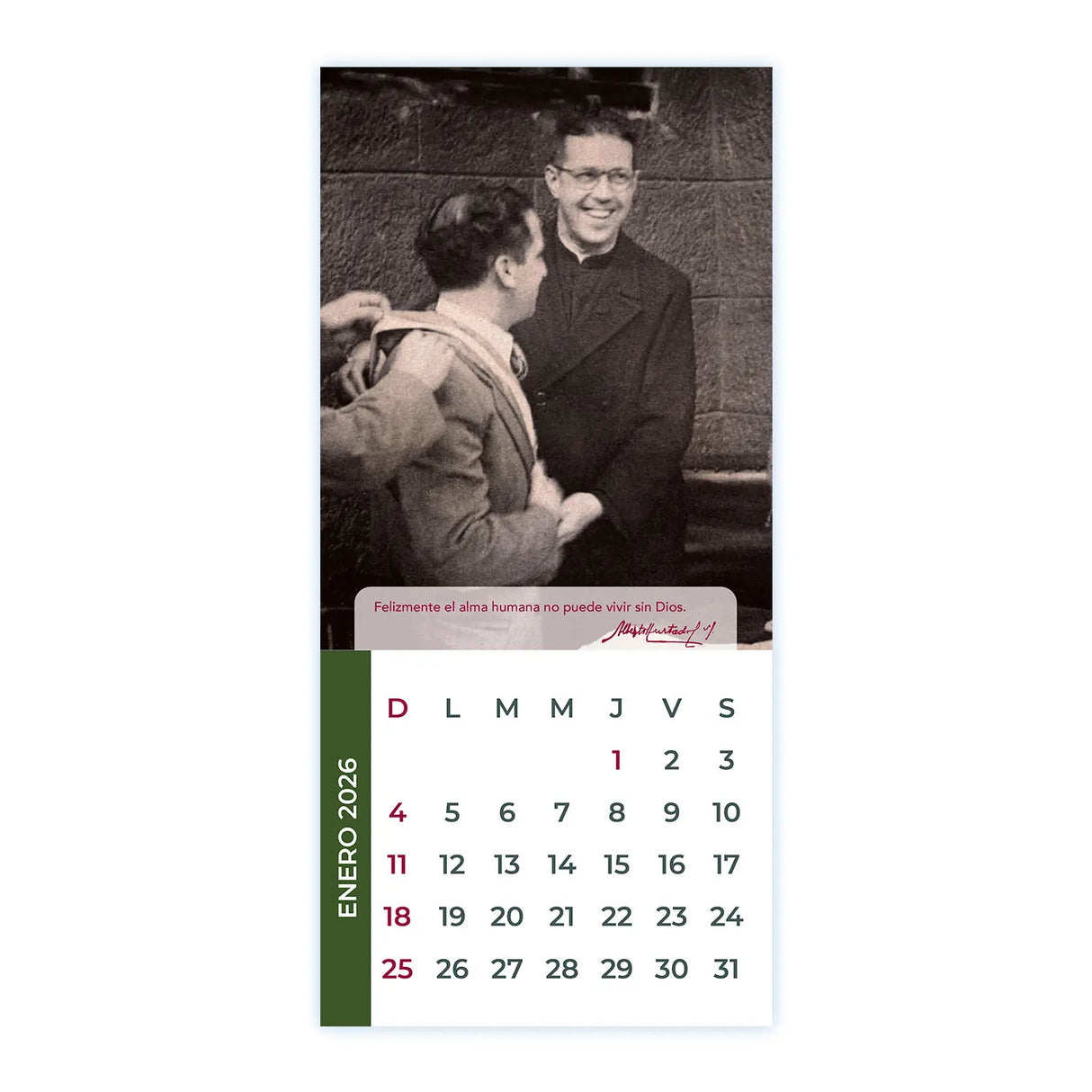 Calendario San Alberto Hurtado 2026