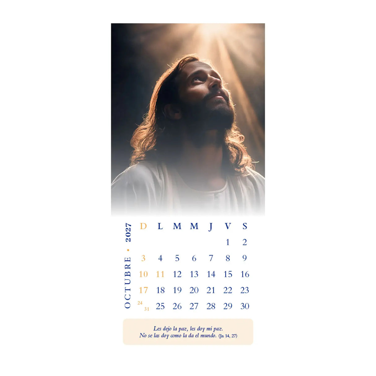 Calendario Jesús 2027