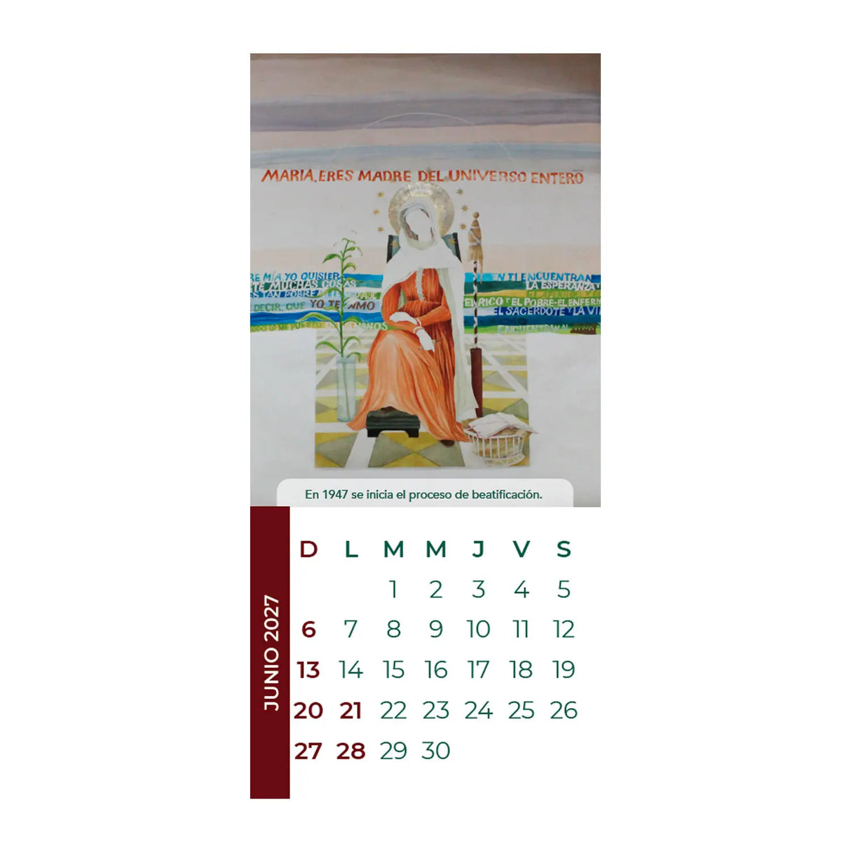 Calendario Teresa de los Andes 2027