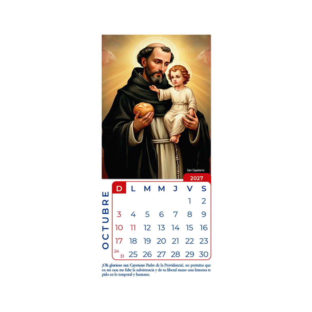 Calendario Pensamientos 2027