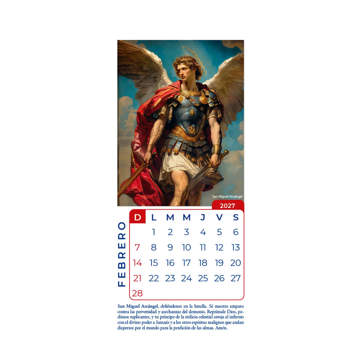 Calendario Pensamientos 2027