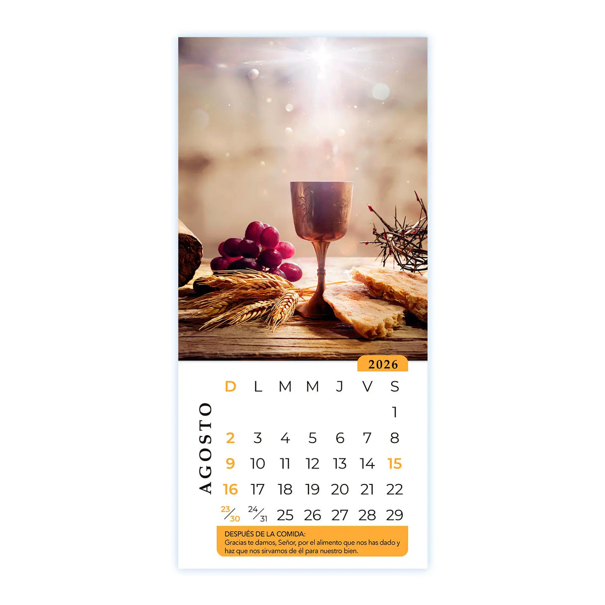 Calendario Al Partir el Pan 2026