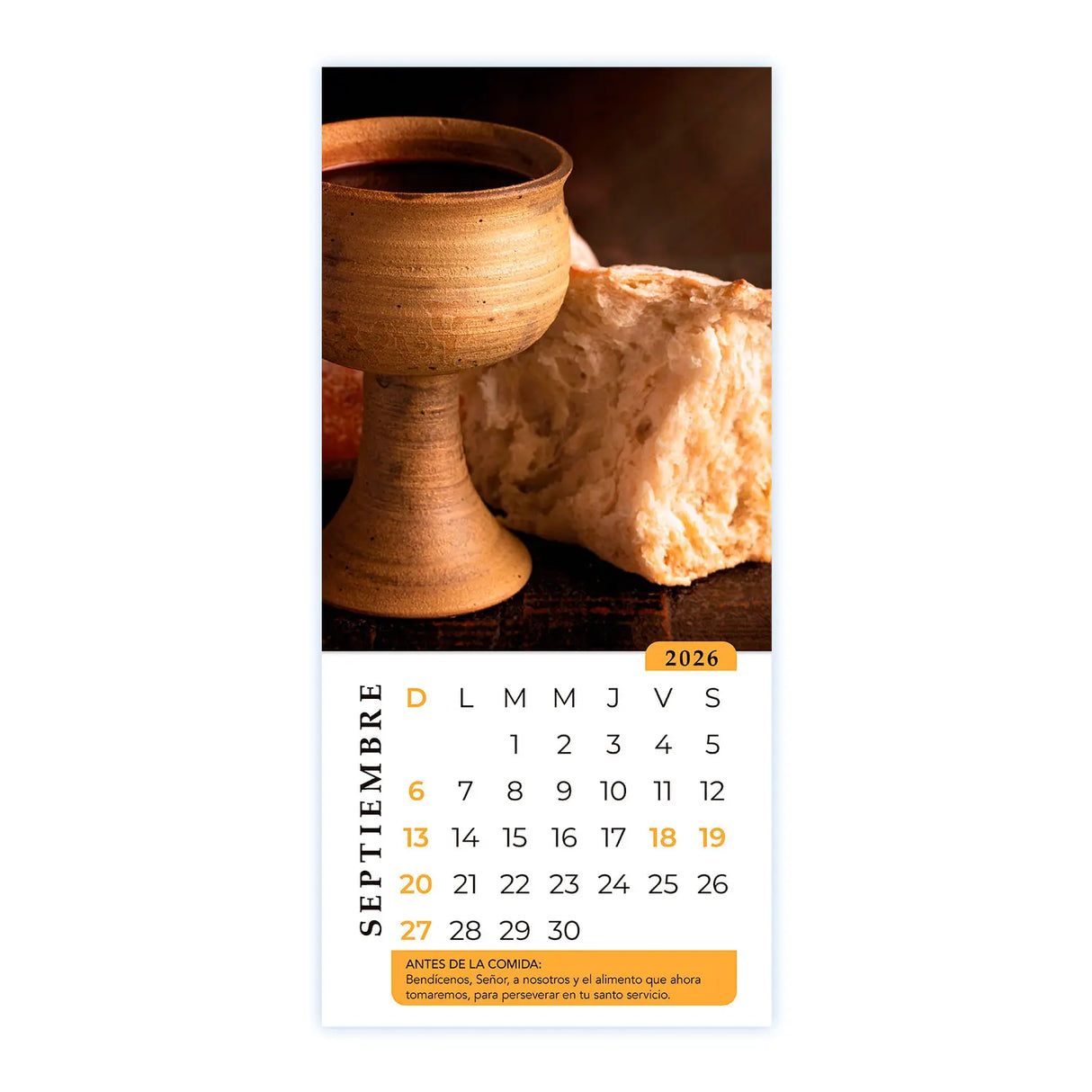 Calendario Al Partir el Pan 2026