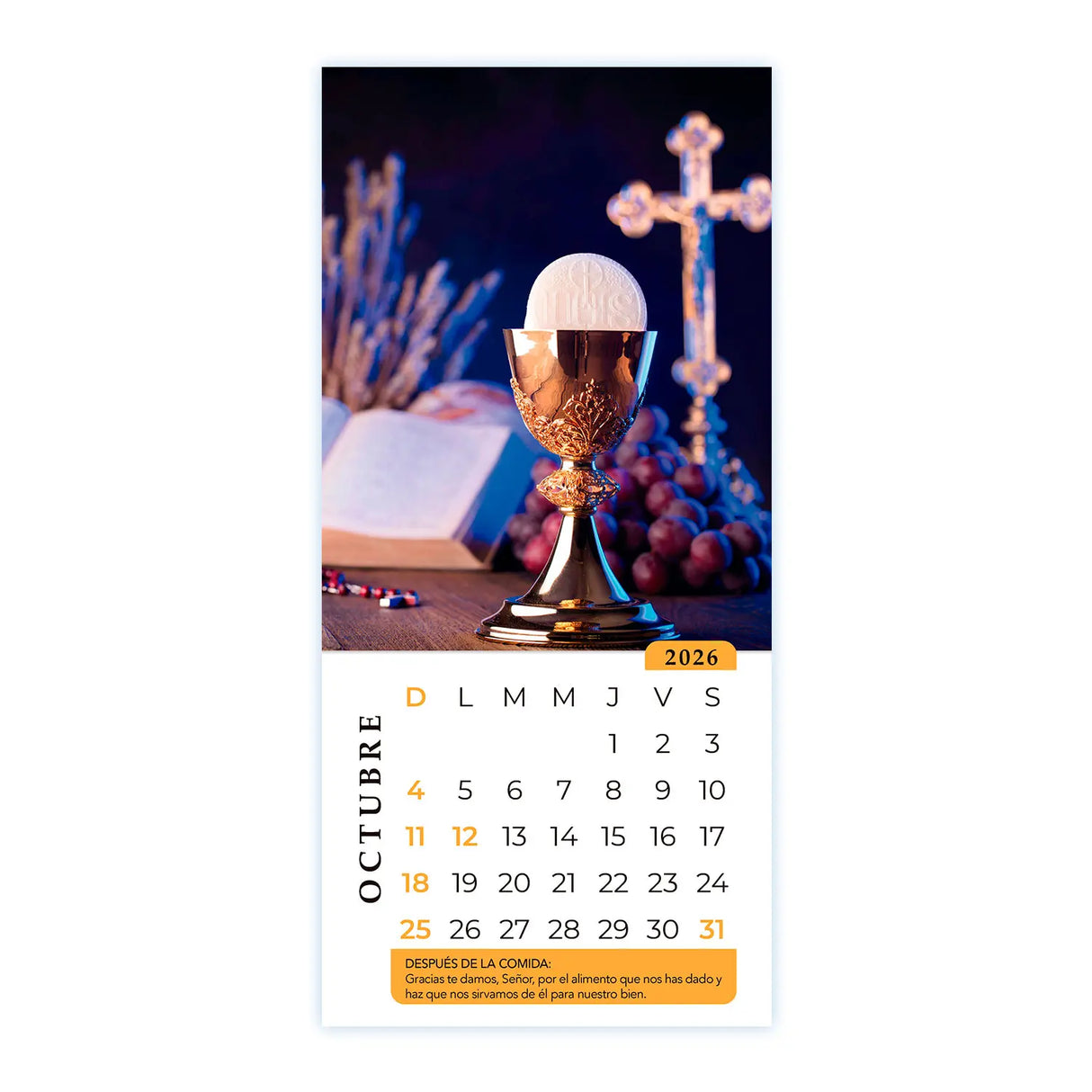 Calendario Al Partir el Pan 2026