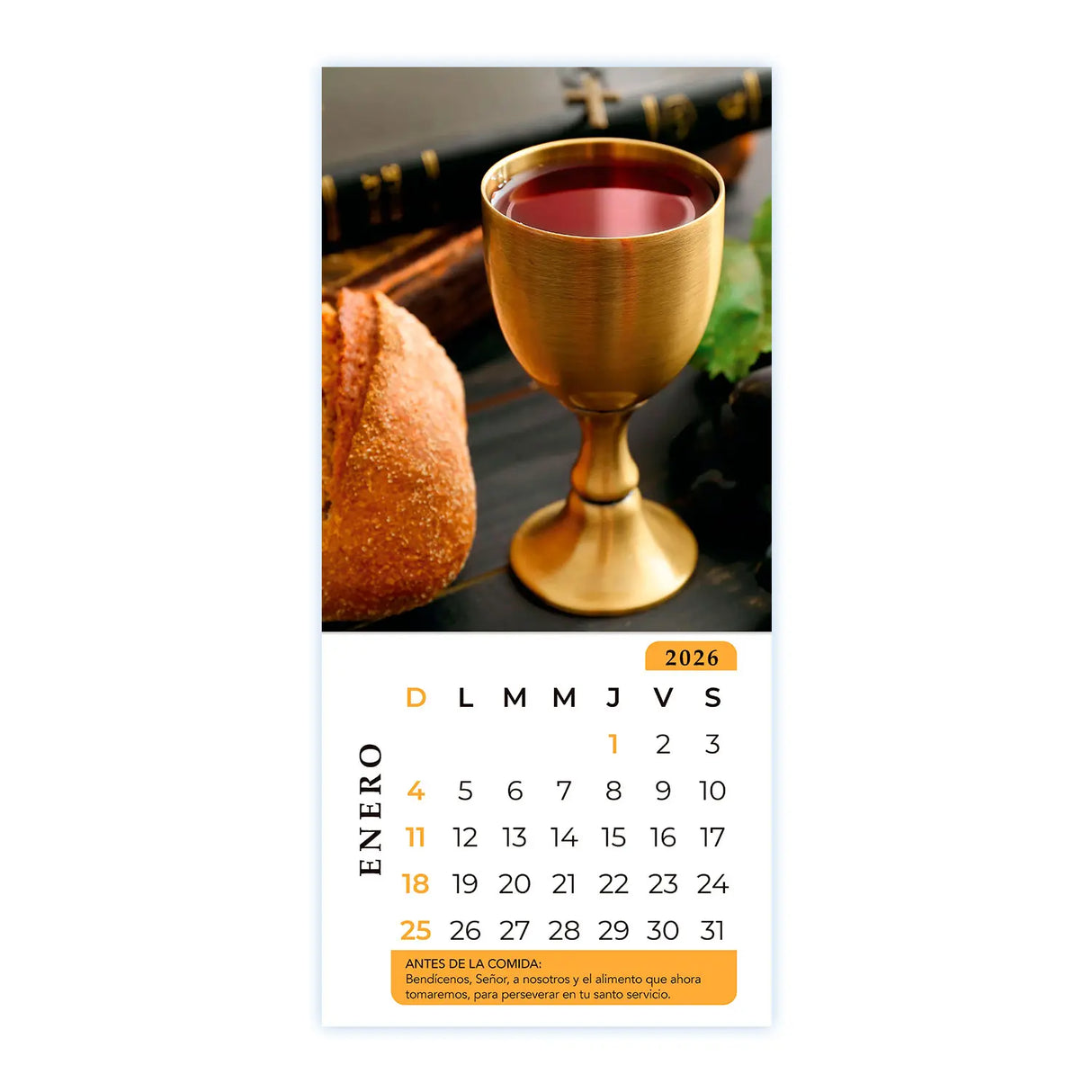 Calendario Al Partir el Pan 2026
