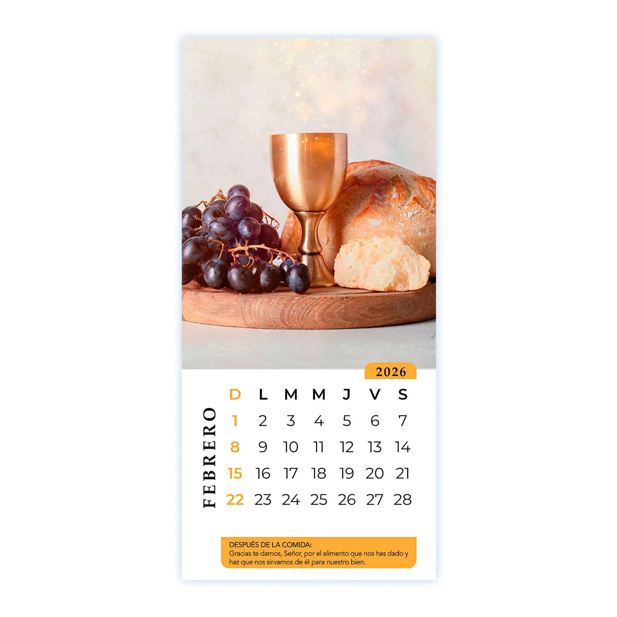 Calendario Al Partir el Pan 2026