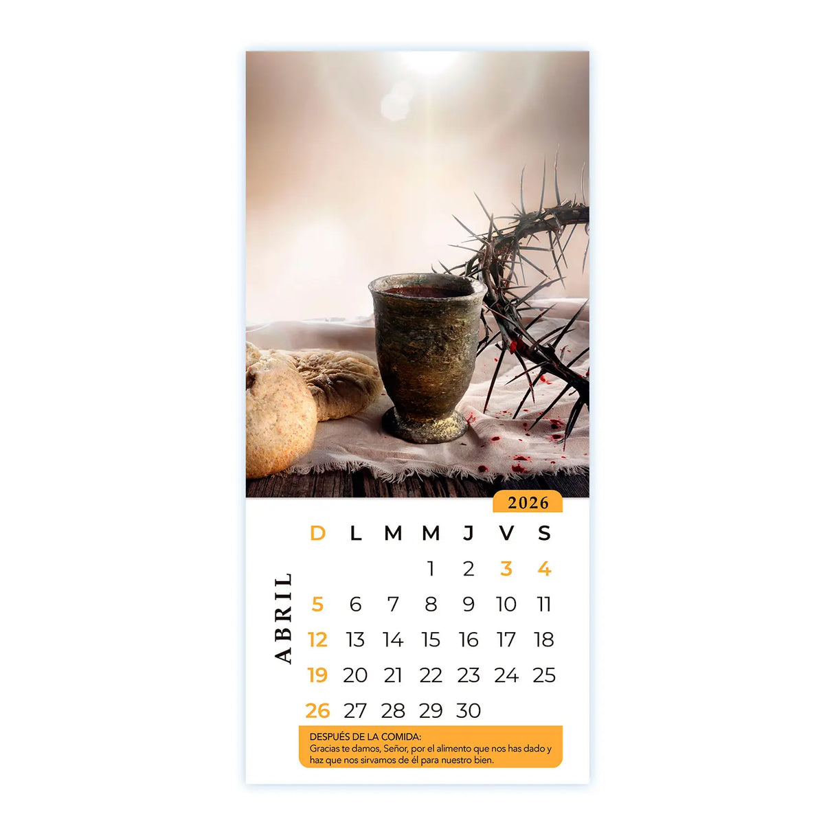 Calendario Al Partir el Pan 2026