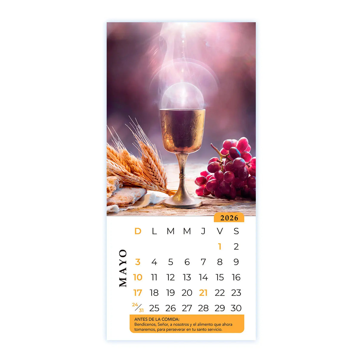 Calendario Al Partir el Pan 2026