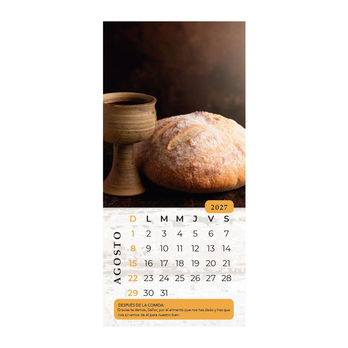 Calendario Al partir el Pan 2027
