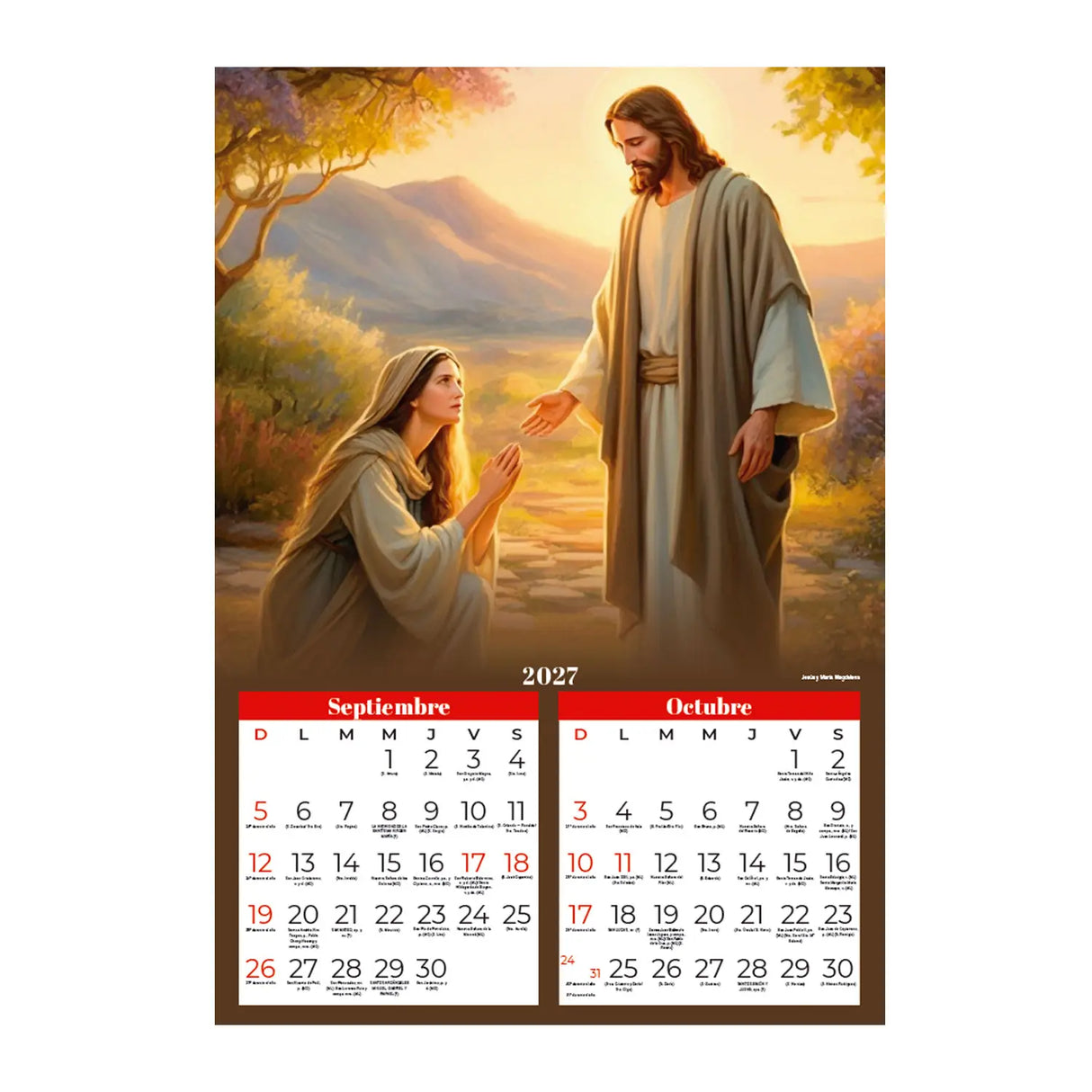 Calendario Católico 2027 - Portada Sagrada Familia