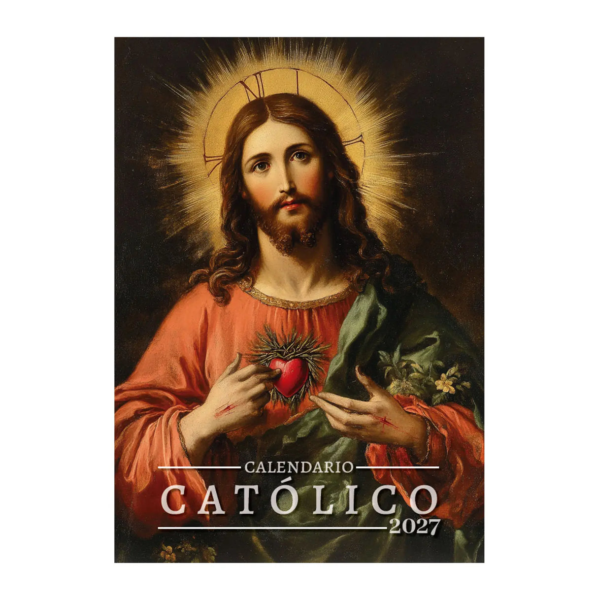 Calendario Católico 2027 - Portada Sagrado Corazón