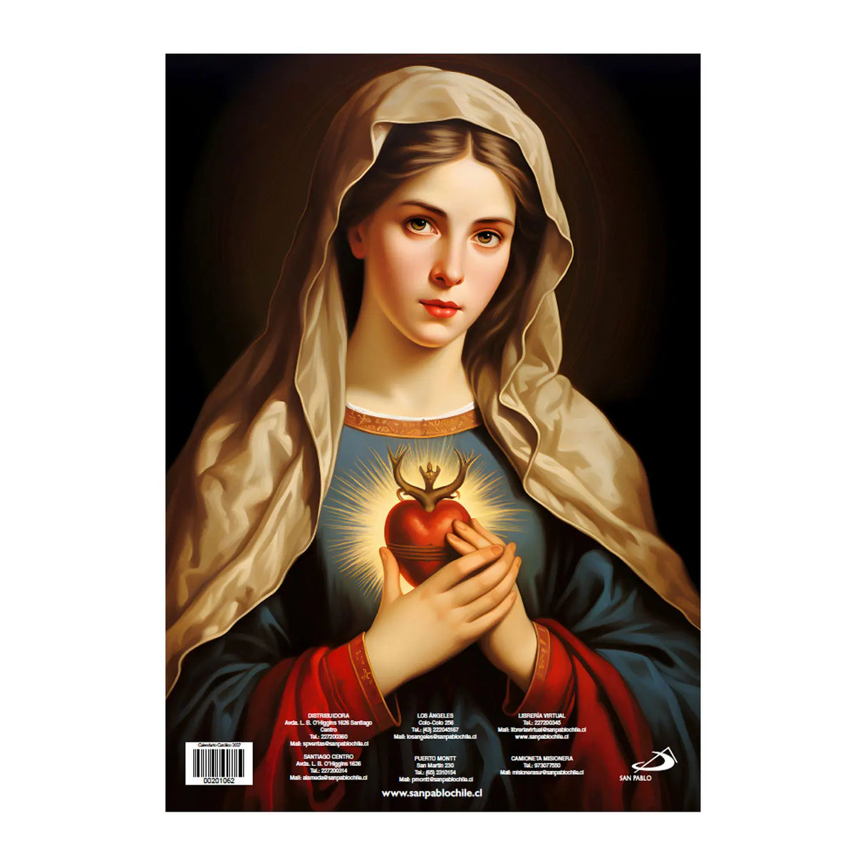 Calendario Católico 2027 - Portada Sagrado Corazón