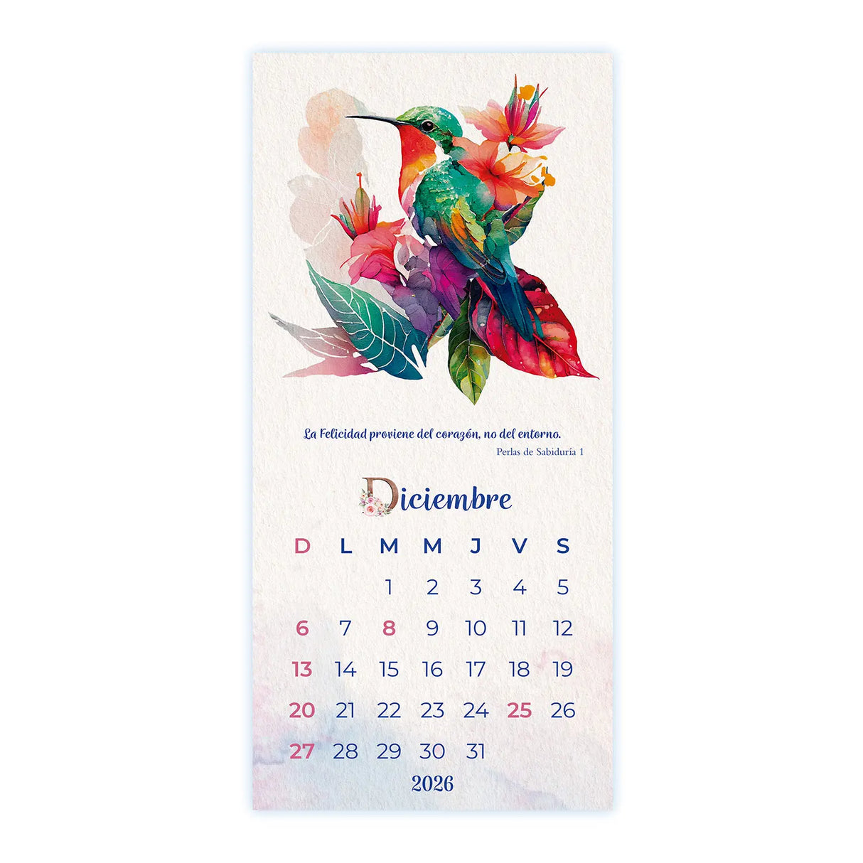 Calendario Mujer 2026