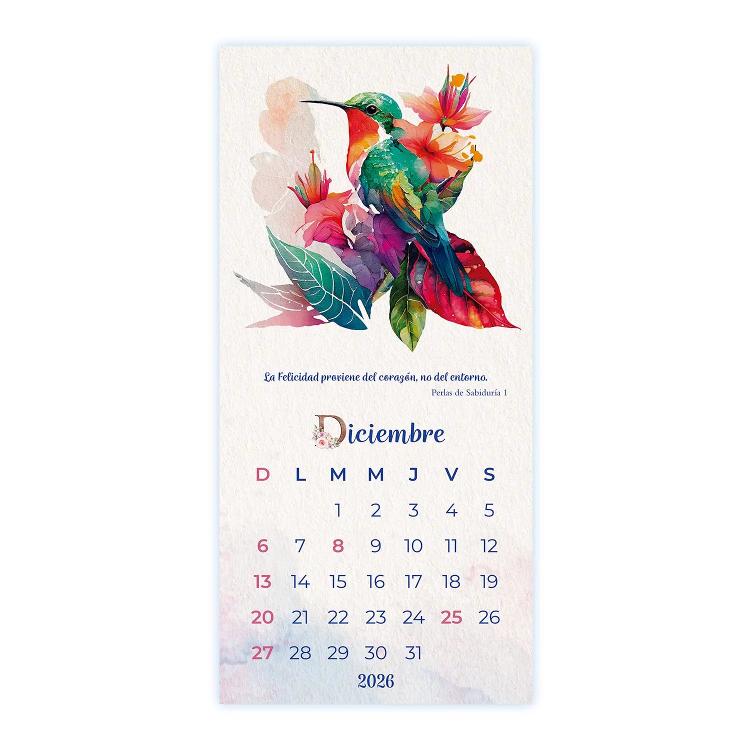 Calendario Mujer 2026
