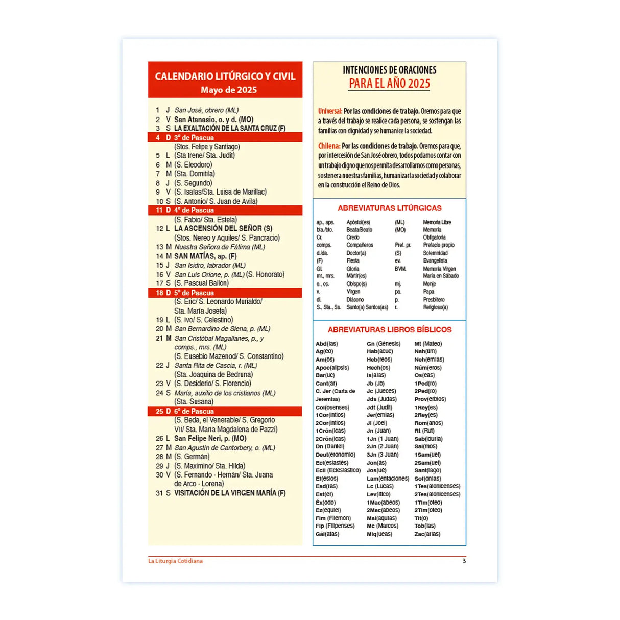 The Daily Liturgy of May 2025