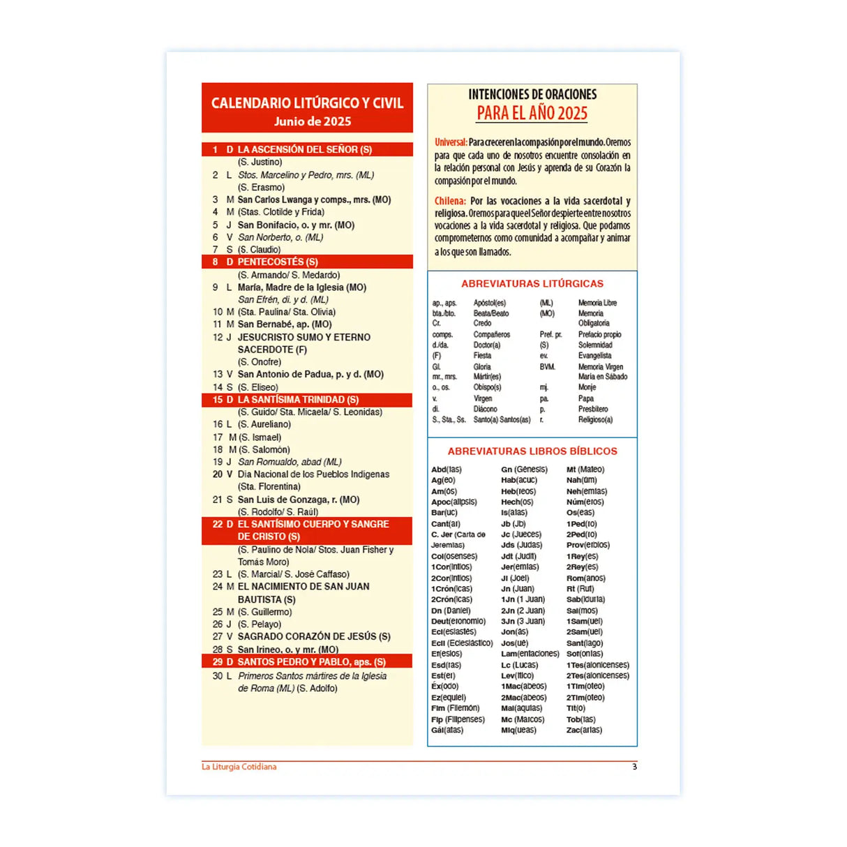 The Daily Liturgy of June 2025