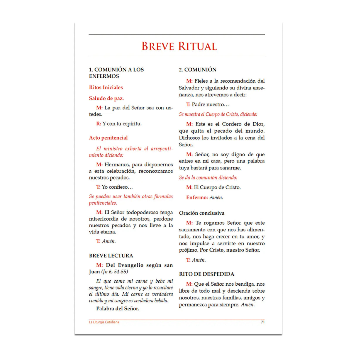 La Liturgia Cotidiana de septiembre 2025