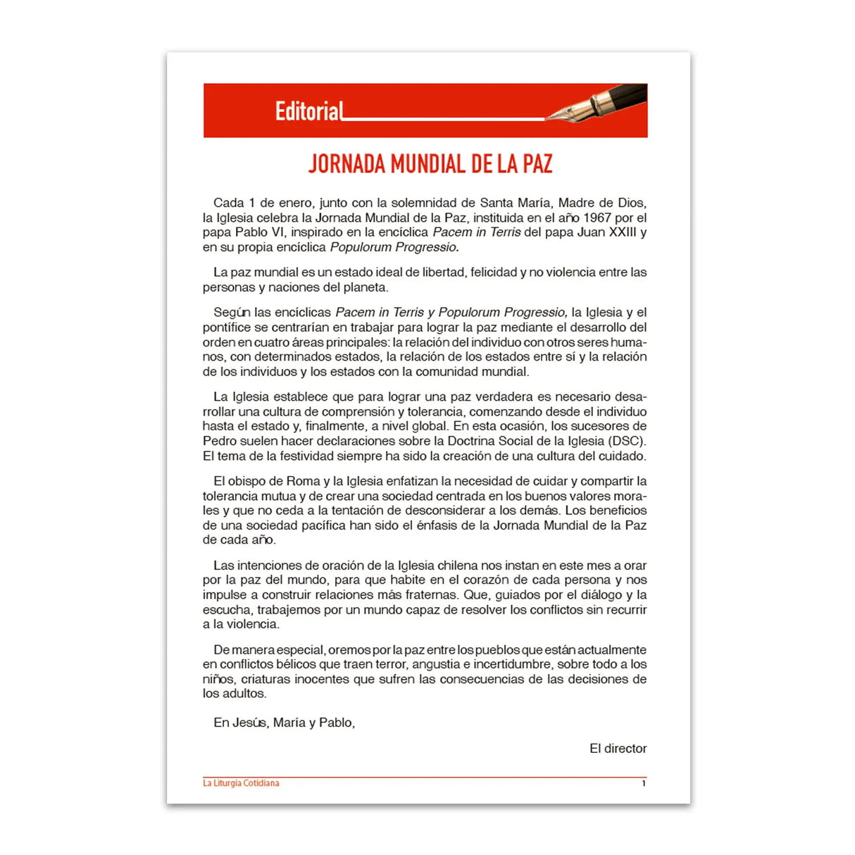 La Liturgia Cotidiana (enero 2026)