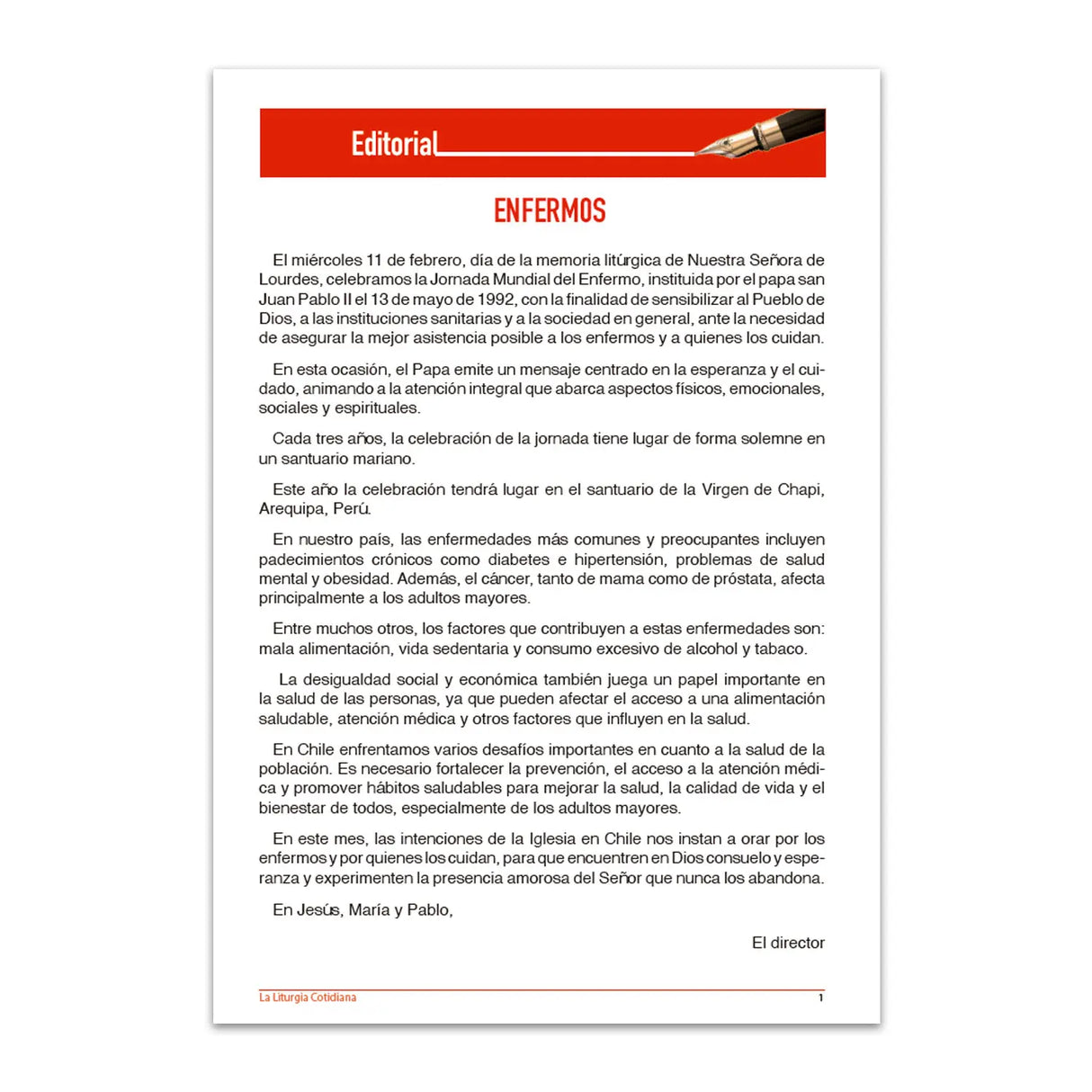 La Liturgia Cotidiana (febrero 2026)