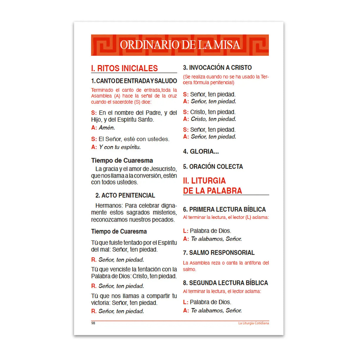 La Liturgia Cotidiana (marzo 2026)