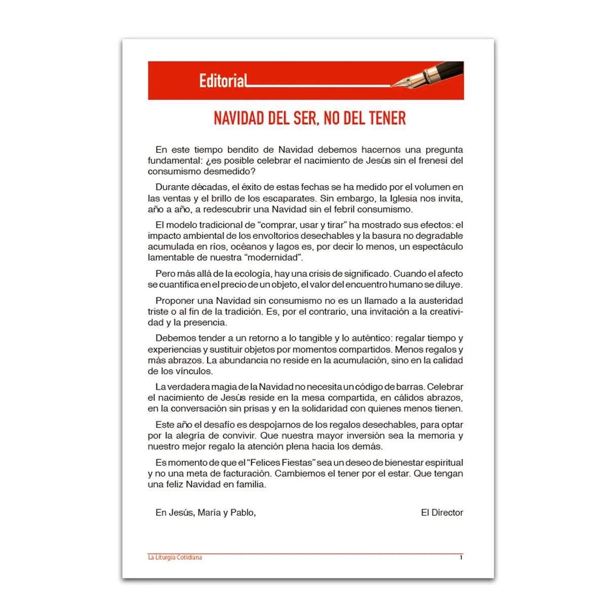 La Liturgia Cotidiana (diciembre 2026)