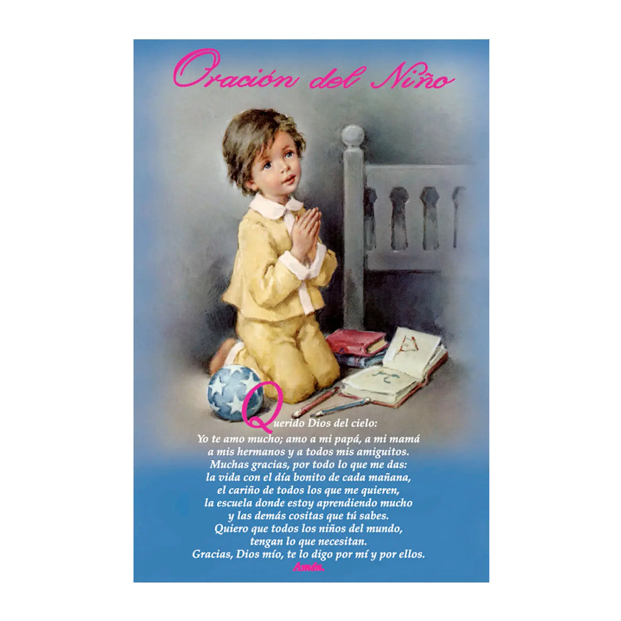 Set 25 unidades Pergamino Oración del Niño