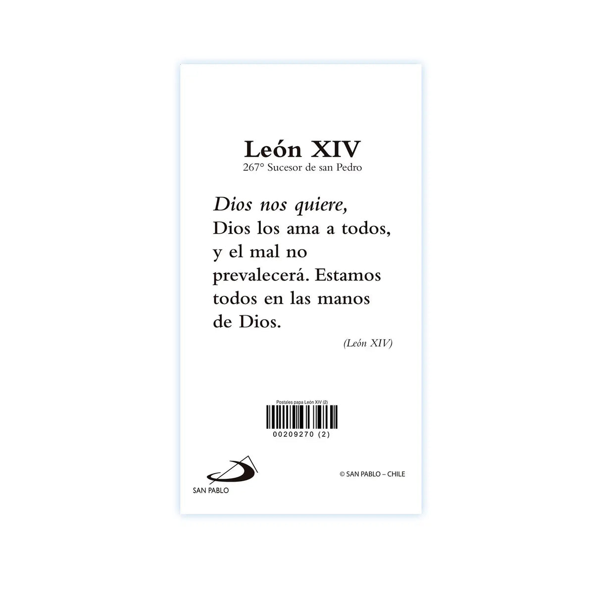 Postal LEON XIV -2