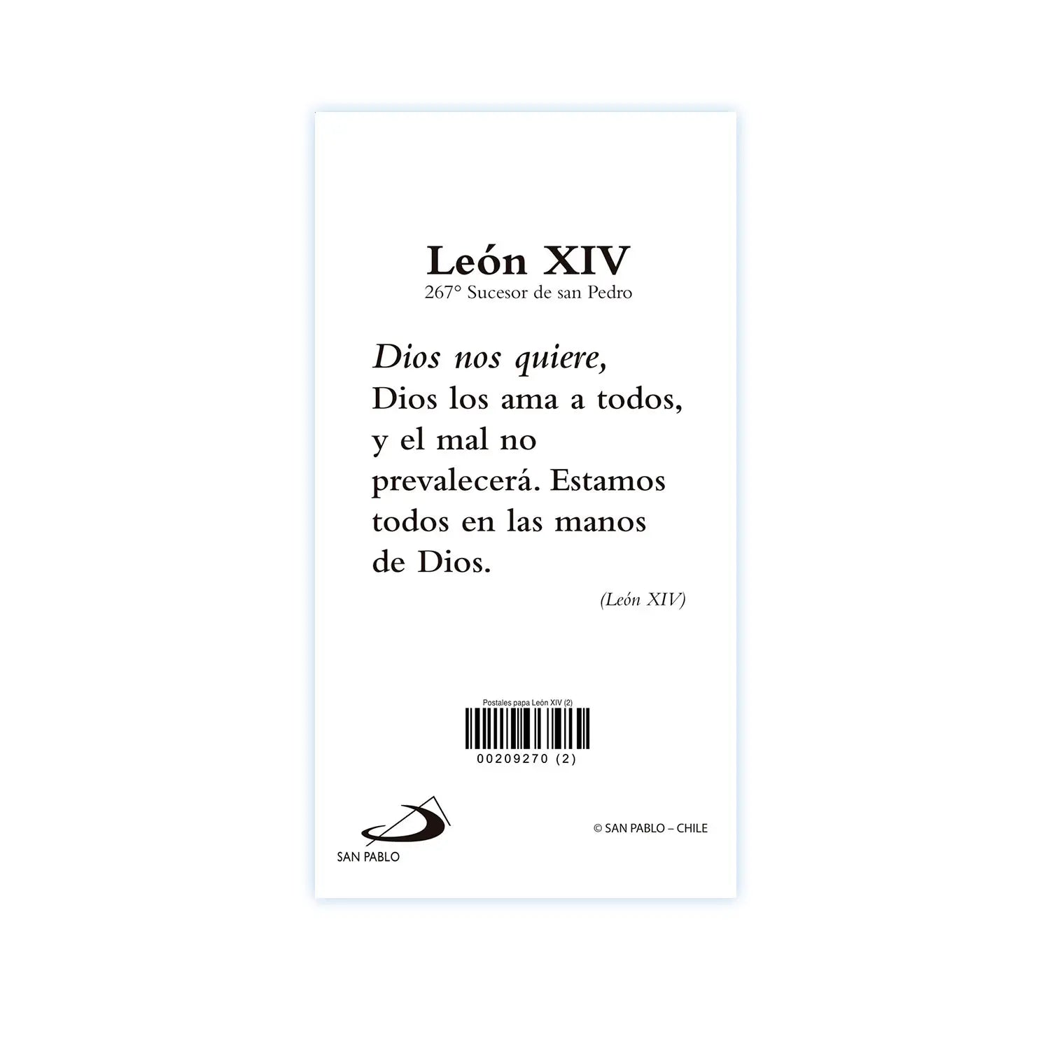 Postal LEON XIV -2
