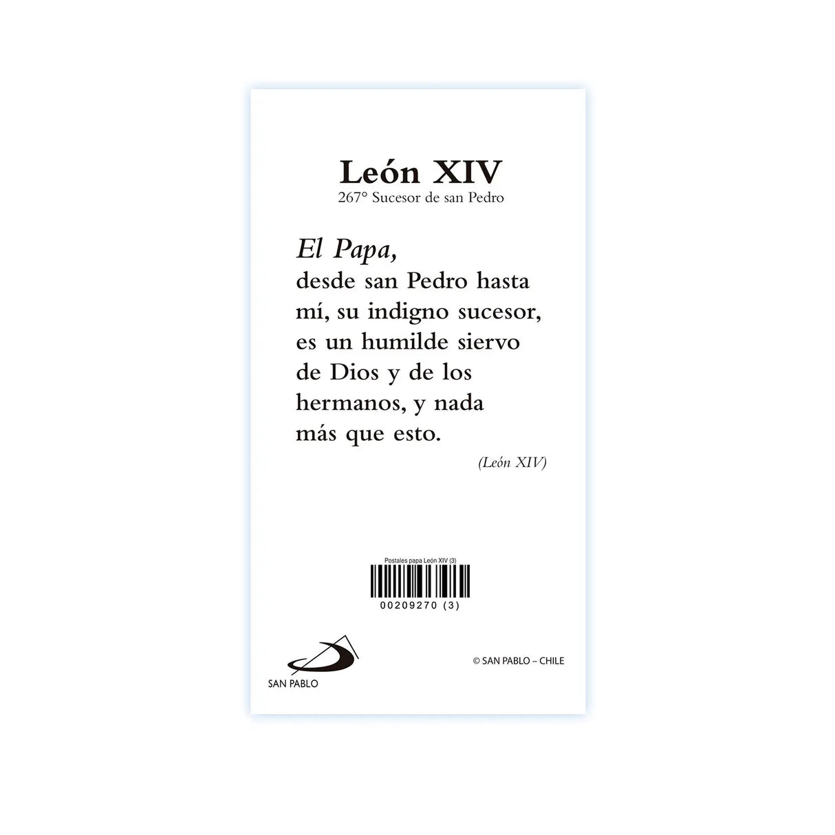 Postal LEON XIV -3