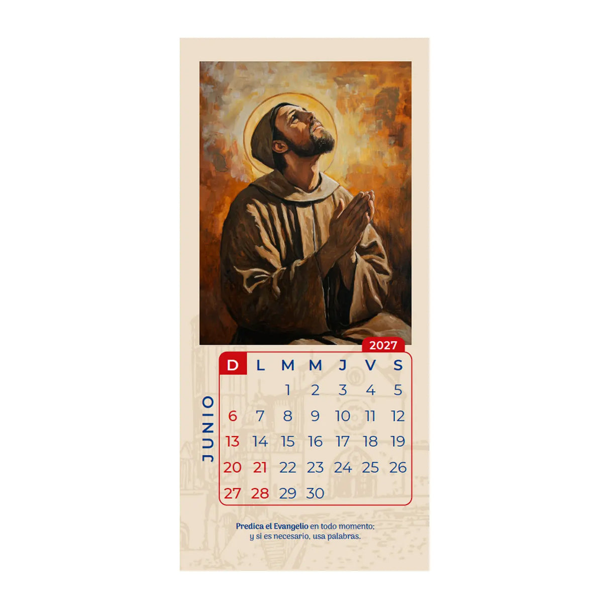 Calendario San Francisco 2027- Edición conmemorativa por los 800 años de su Pascua.