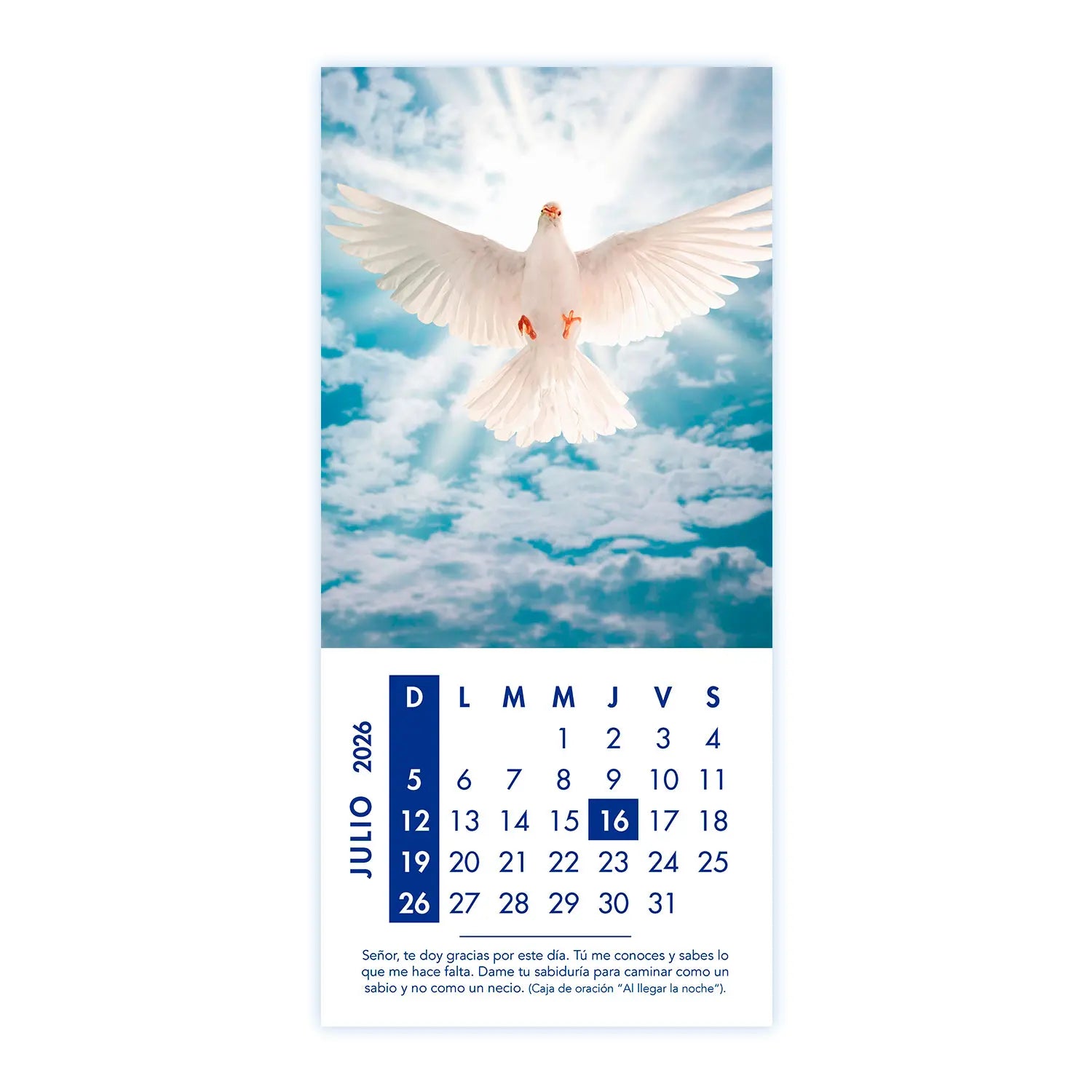 Calendario Momentos de Sabiduría 2026