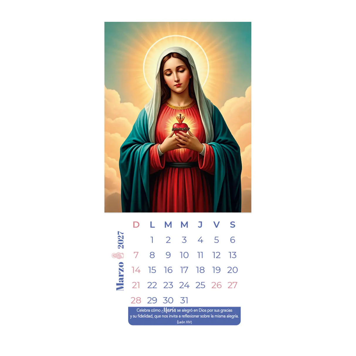 Calendario Mariano 2027