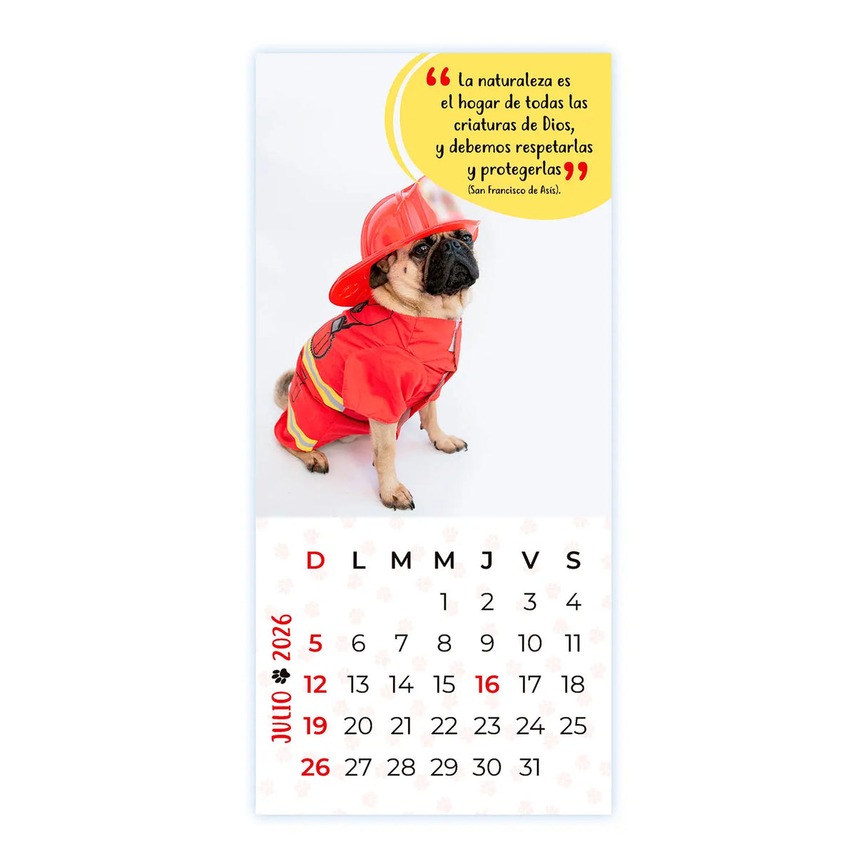 Calendario Mascotas 2026