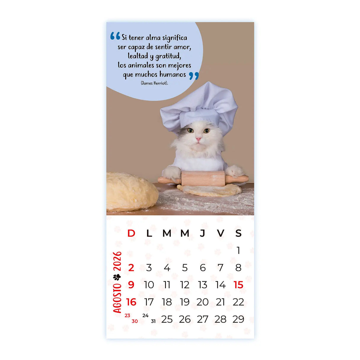 Calendario Mascotas 2026