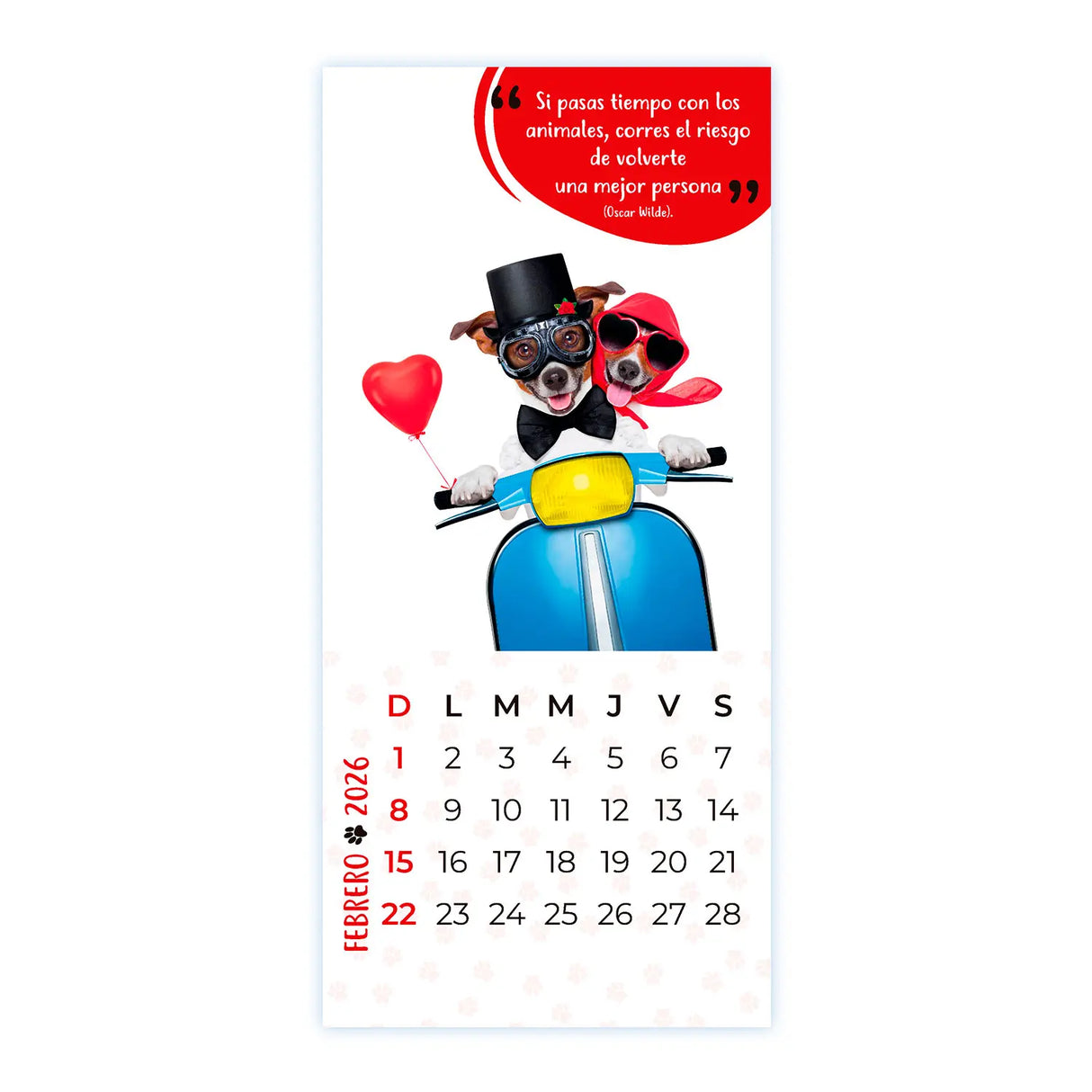 Calendario Mascotas 2026