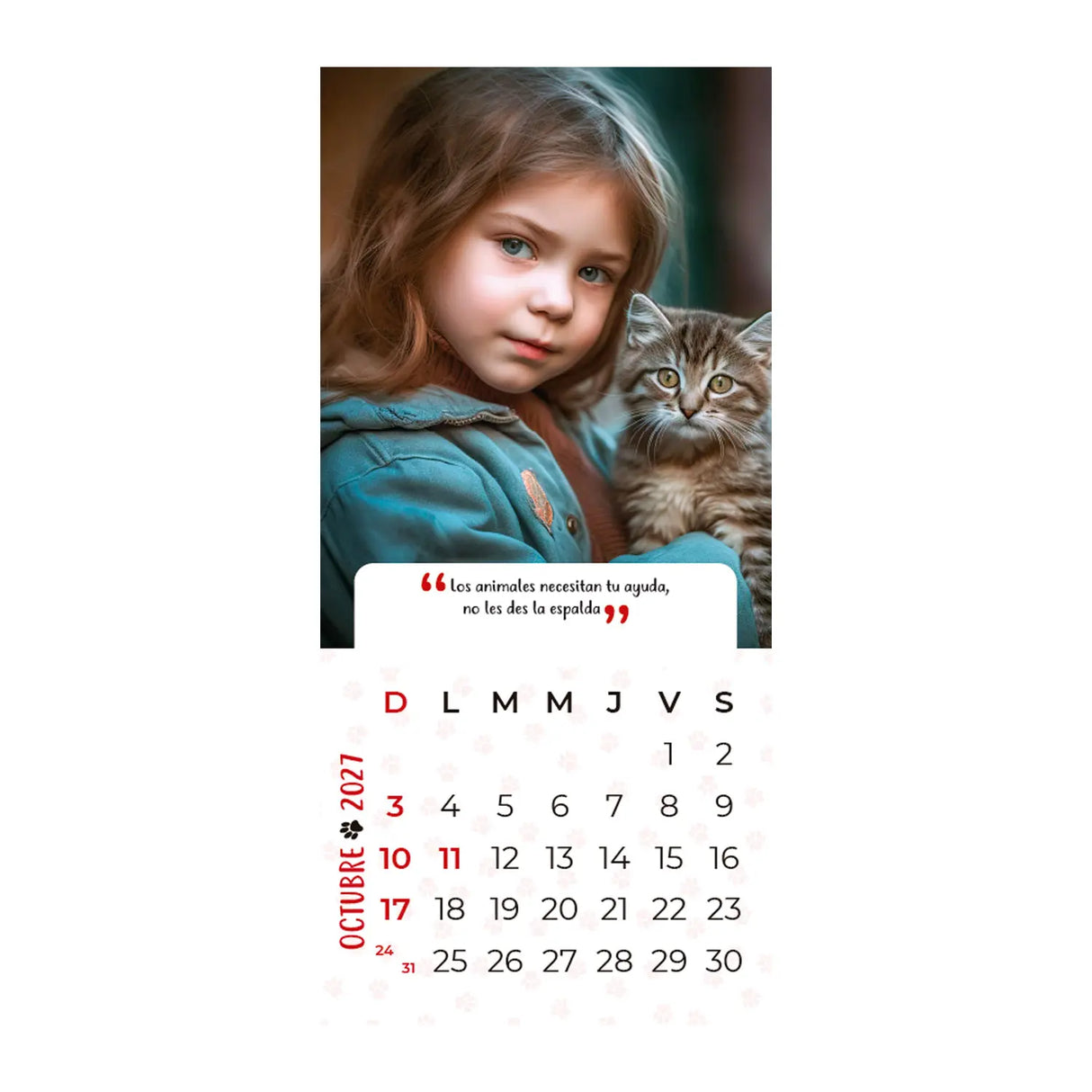 Calendario Mascotas 2027