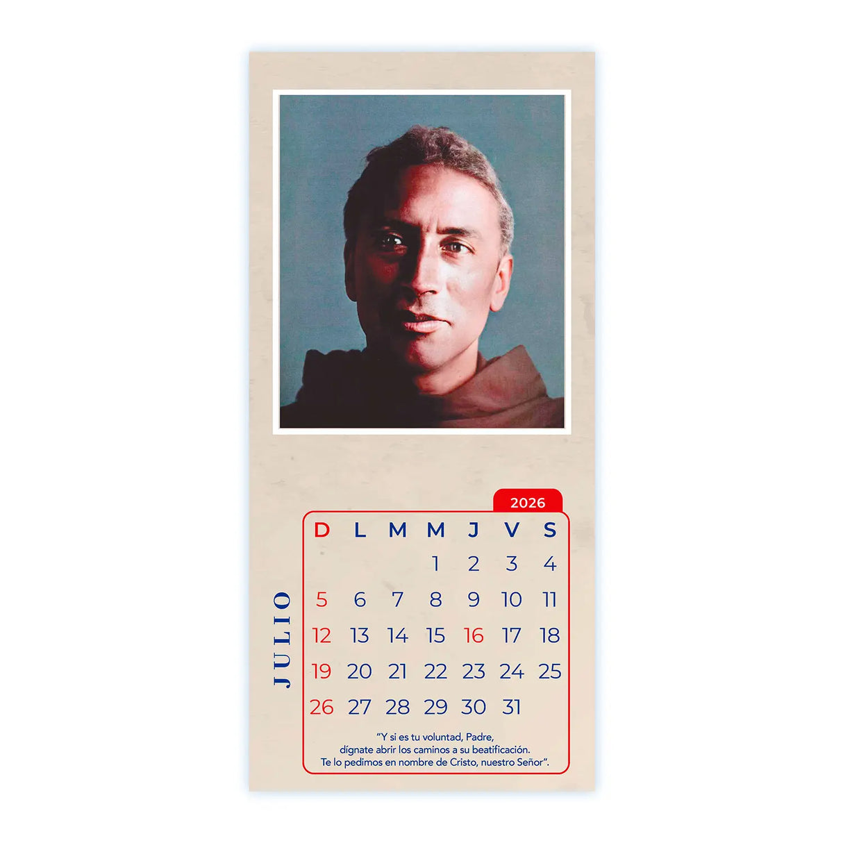 Calendario Padre Crisógono Sierra (Padre Negro) 2026