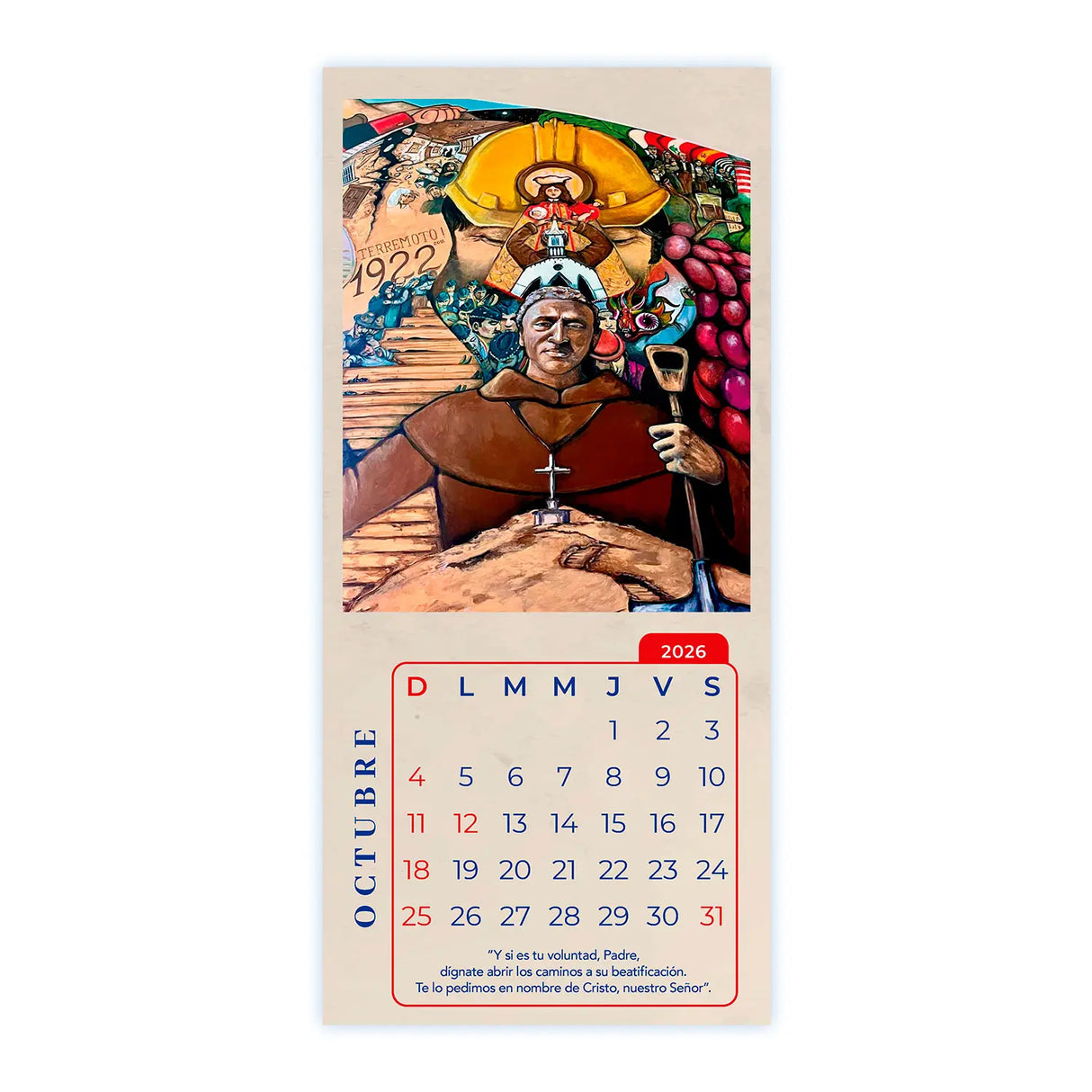 Calendario Padre Crisógono Sierra (Padre Negro) 2026