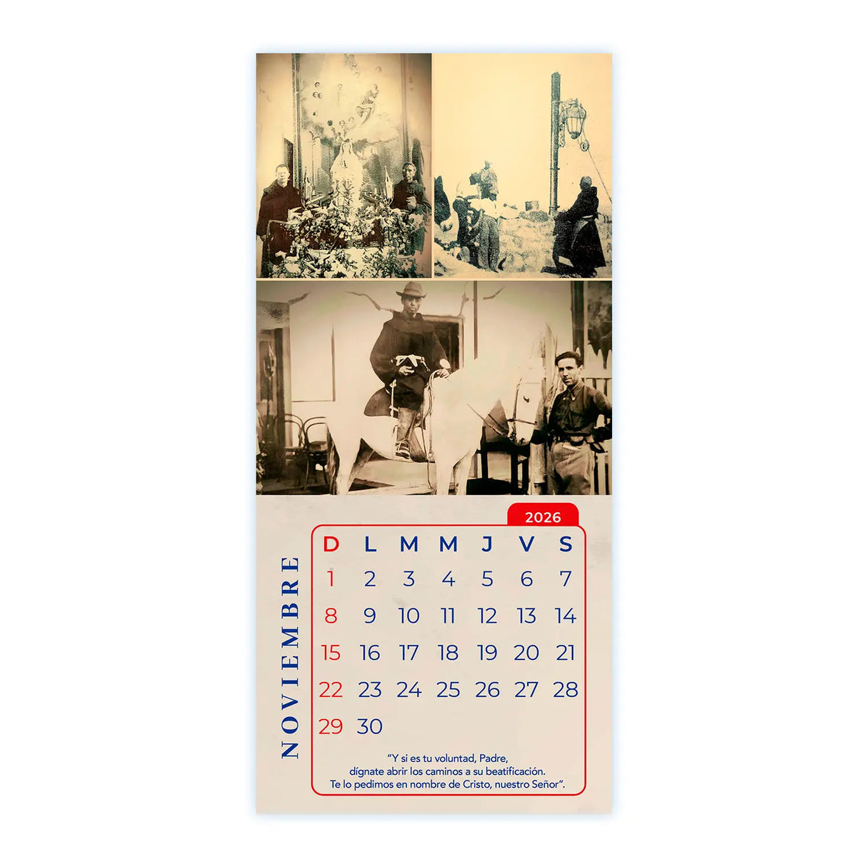 Calendario Padre Crisógono Sierra (Padre Negro) 2026