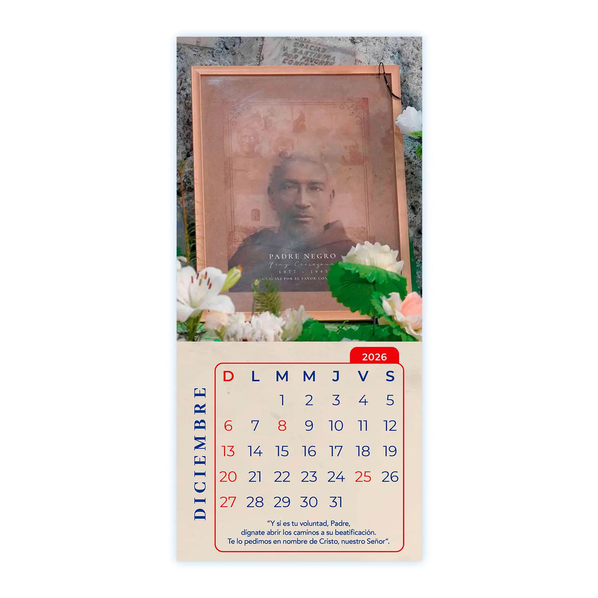 Calendario Padre Crisógono Sierra (Padre Negro) 2026