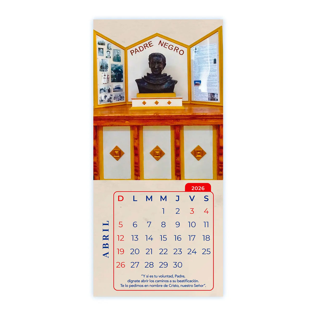 Calendario Padre Crisógono Sierra (Padre Negro) 2026