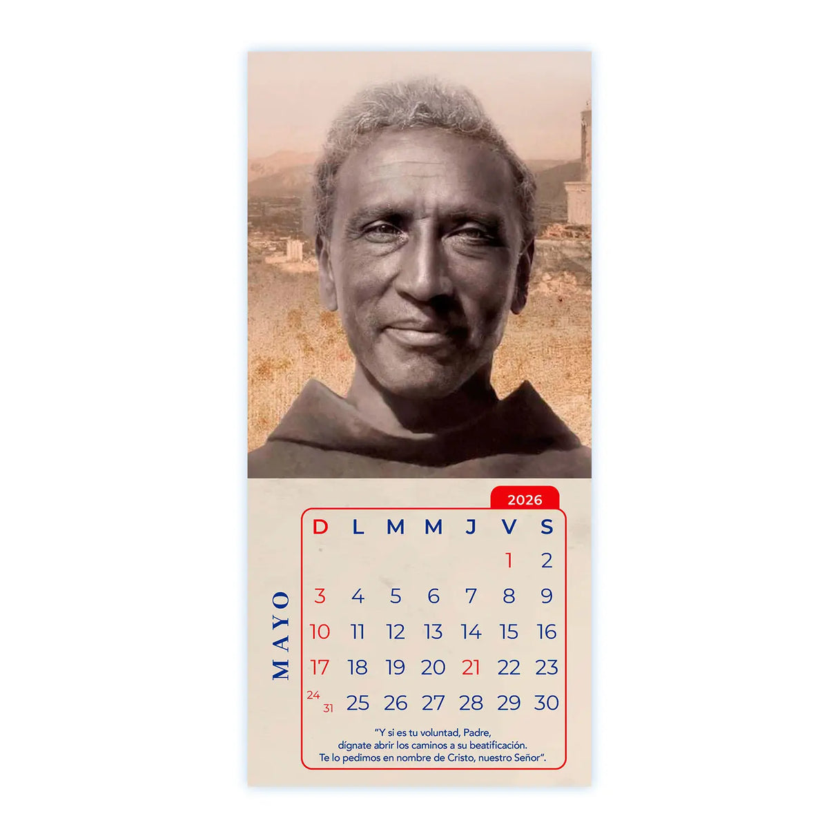 Calendario Padre Crisógono Sierra (Padre Negro) 2026