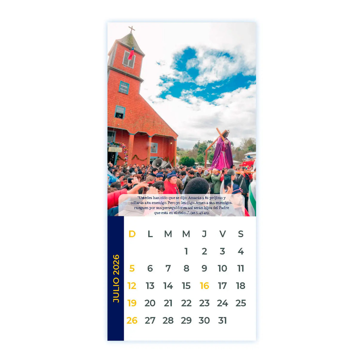 Calendario Jesús Nazareno de Caguach - 2026