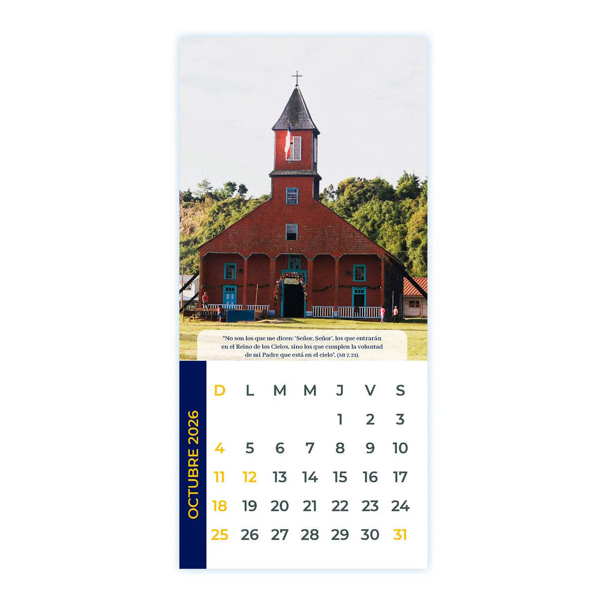 Calendario Jesús Nazareno de Caguach - 2026